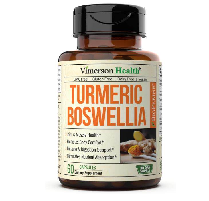 美国成人乳香姜黄素胶囊Turmeric Curcumin Boswellia 关节健康保