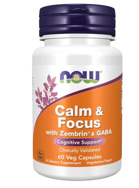 美国成人Zembrin 松叶菊胶囊GABA Calm Focus情绪焦虑平衡60