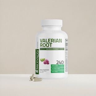 美国购Bronson Valerian Root缬草根胶囊情绪睡眠保健焦虑压力240