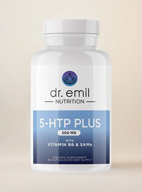 美国成人5-HTP Plus胶囊睡眠情绪帮助SAM-e+B6压力释放60粒