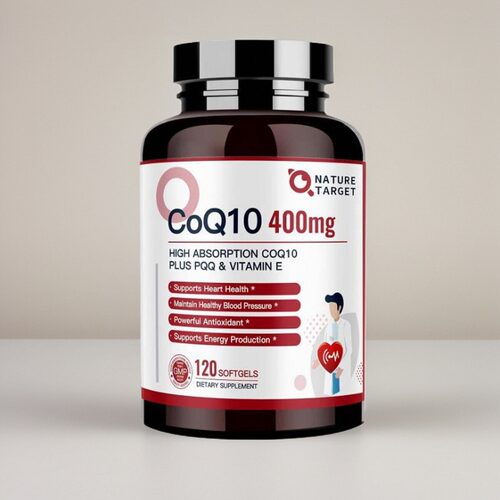 NATURE TARGET CoQ10-400mg+Plus PQQ+维生素E橄榄油心脑保健品