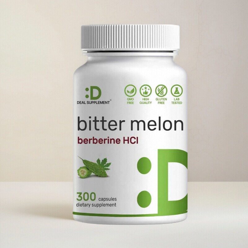 美国代购成人苦瓜黄连素Bitter Melon Berberine控糖血糖平衡300