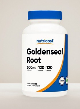 美国代Nutricost Goldenseal Root 毛茛根金毛根胶囊免疫力健康