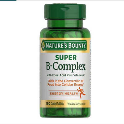 Nature's Bounty Super B Complex B族复合维生素维生素C和叶酸