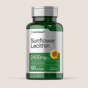 美国成人向日葵卵磷脂软胶囊Sunflower Lecithin 家人保健品60粒
