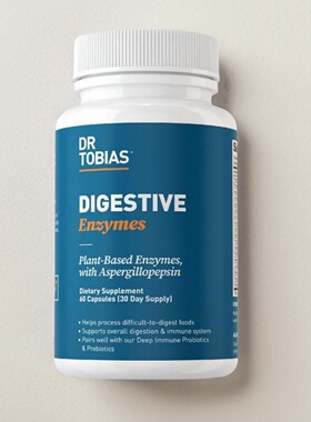 美国成人消化18种酶Dr. Tobias Digestive Enzymes淀粉脂肪乳糖酶