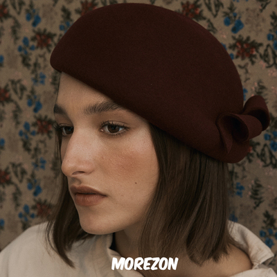 MOREZON【SHINJEO Modern Beret draping】设计师手工装饰贝雷帽