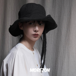 MOREZON【KREUZZZ 】秋冬新款设计师手工可DIY造型系带渔夫帽子