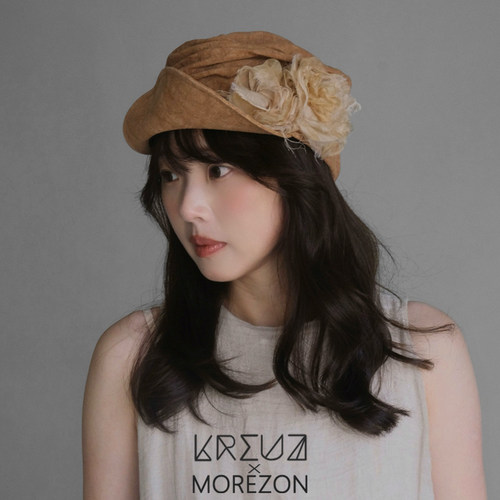 MOREZON【KREUZZZ kamo Jr.】26秋冬新款潮人不规则褶皱报童帽子