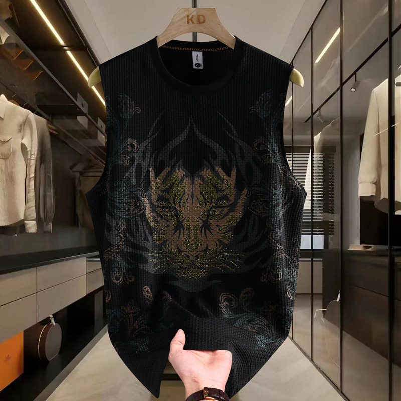 男士夏季潮流薄款汗衫无袖圆领冰丝t恤速干凉感打底,男装,背心,淘宝优惠券,粉丝福利购,淘宝优惠卷