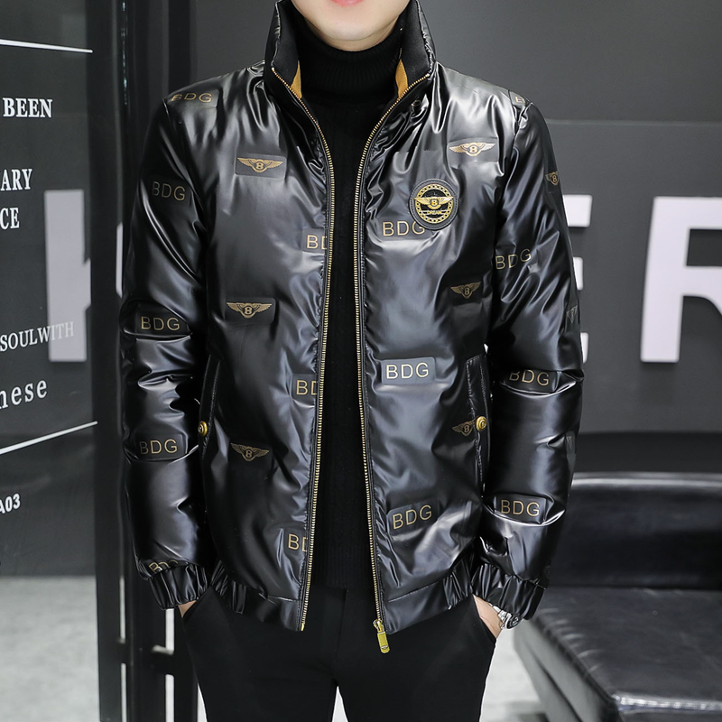 轻薄保暖立领羽绒服男