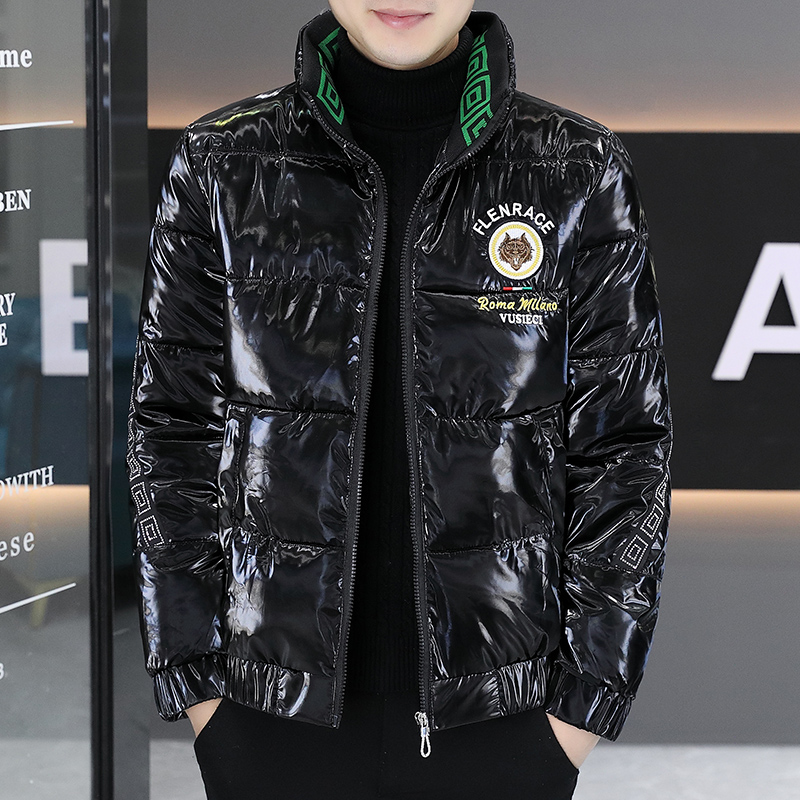 冬季新款立领亮面棉衣外套