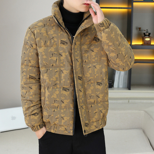 冬季新款棉衣男士潮流百搭加厚棉袄男装保暖羽绒棉服外套青年冬装