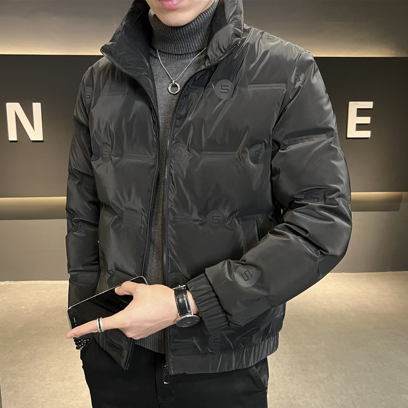 轻薄保暖立领羽绒服男