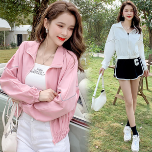 皮肤衫 小个子户外短款 休闲运动夹薄0325e 新款 防晒衣服女2026夏季