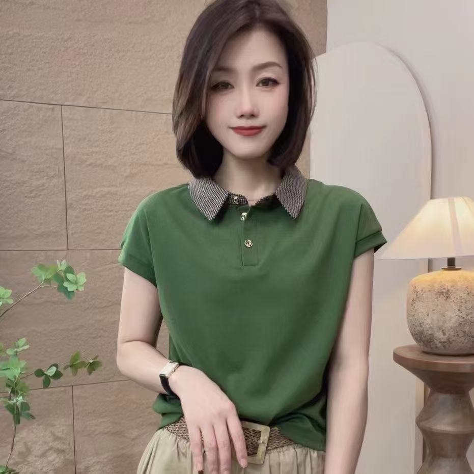 【芭拉婷】2025新款妈妈春季洋气打底衫女修身百搭欧货长袖T恤小