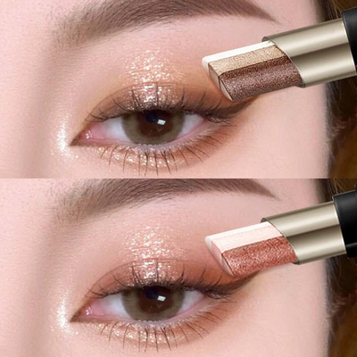 一抹成型渐变懒人三色眼影棒新手