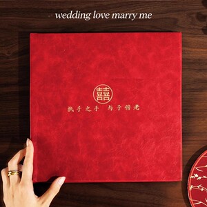 婚纱照相册定制照片书结婚跟拍相册本纪念册婚礼高端写真打印成册