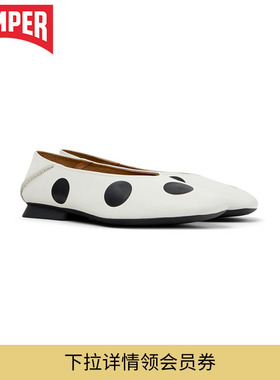【新品】Camper看步女鞋Casi Myra时尚波点浅口鞋优雅舒适奶奶鞋