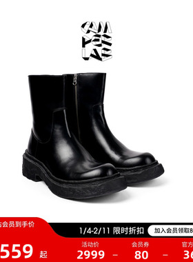 CAMPERLAB看步男女同款Vamonos新款圆头厚底增高短靴时尚百搭靴子