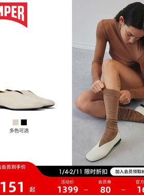 Camper看步女鞋Casi Myra浅口尖头单鞋奶奶鞋外穿通勤百搭芭蕾鞋