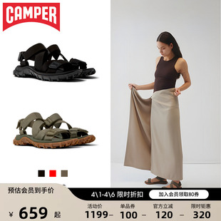 软底魔术贴休闲凉鞋 Camper看步Drift 女 户外沙滩鞋 Trail新款 夏季