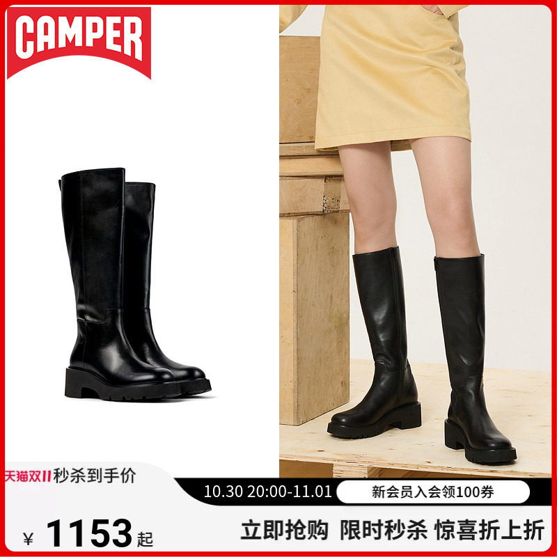 显瘦粗跟女鞋Camper时尚
