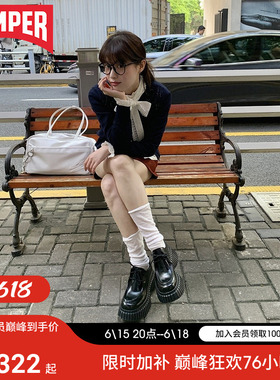【博主同款】Camper看步女鞋BCN休闲风德比鞋增高松糕鞋小皮鞋