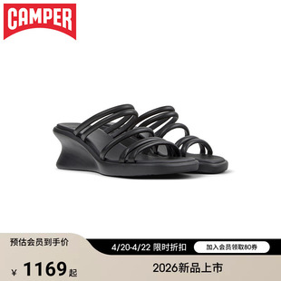 【新品】Camper看步女鞋Louise Sandal时尚一脚蹬凉鞋厚底高跟鞋