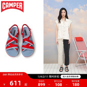 软底魔术贴休闲鞋 Camper看步女鞋 款 厚底沙滩凉鞋 Match 夏季