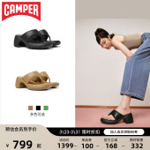女拖鞋 Camper看步女鞋 厚底凉鞋 新款 高跟人字拖 夏季