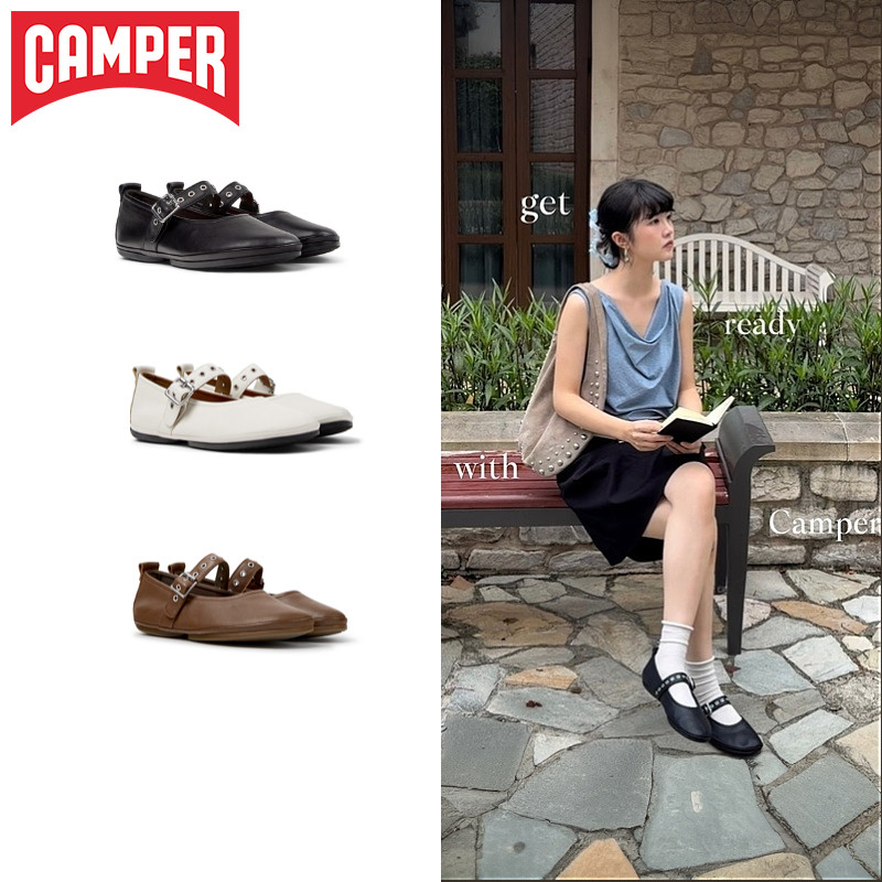 【新品】Camper看步女鞋Right Nina甜美玛丽珍鞋一字扣百搭小皮鞋图片