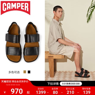 透气潮流魔术贴鞋 Camper看步男鞋 春夏休闲厚底凉鞋 Sandal Brutus