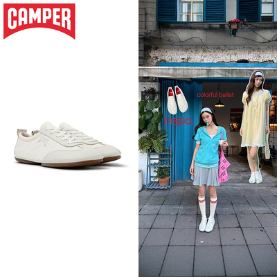 【新品】Camper看步女鞋Right Nina通勤日常休闲鞋白色百搭板鞋