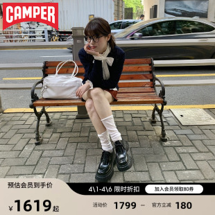 BCN休闲风德比鞋 博主同款 Camper看步女鞋 小皮鞋 增高松糕鞋