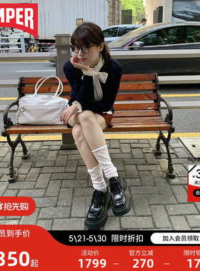 【博主同款】Camper看步女鞋BCN休闲风德比鞋增高松糕鞋小皮鞋