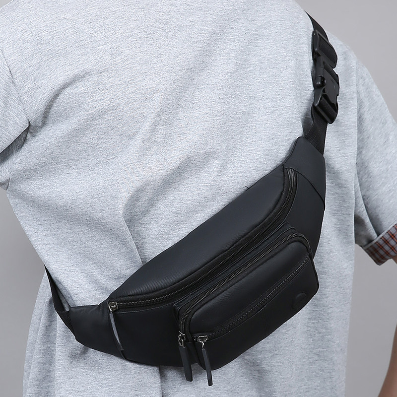男士防水胸包斜挎包运动旅游休闲单肩包多隔层生意钱包骑行包潮牌
