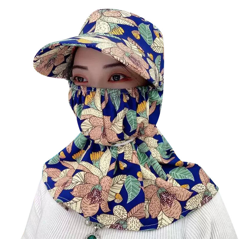 夏季防晒遮阳帽女士面罩帽