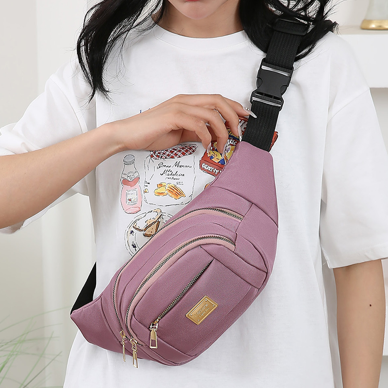 新款大容量多功能女士胸包手机腰包百搭高级感运动旅行工作斜挎包