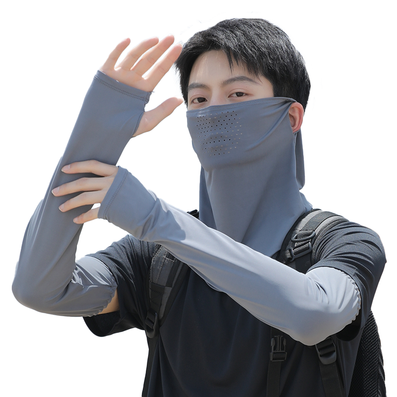 防晒面罩大码男士冰丝