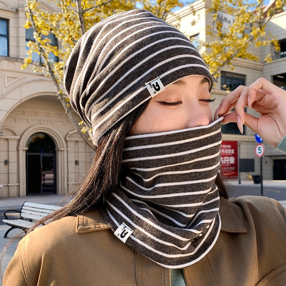 冬季帽子围脖套装男女通用防风