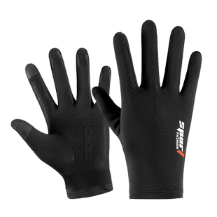 骑行手套男士夏季防晒运动跑步电动摩托车冰丝薄钓鱼外卖骑手装备