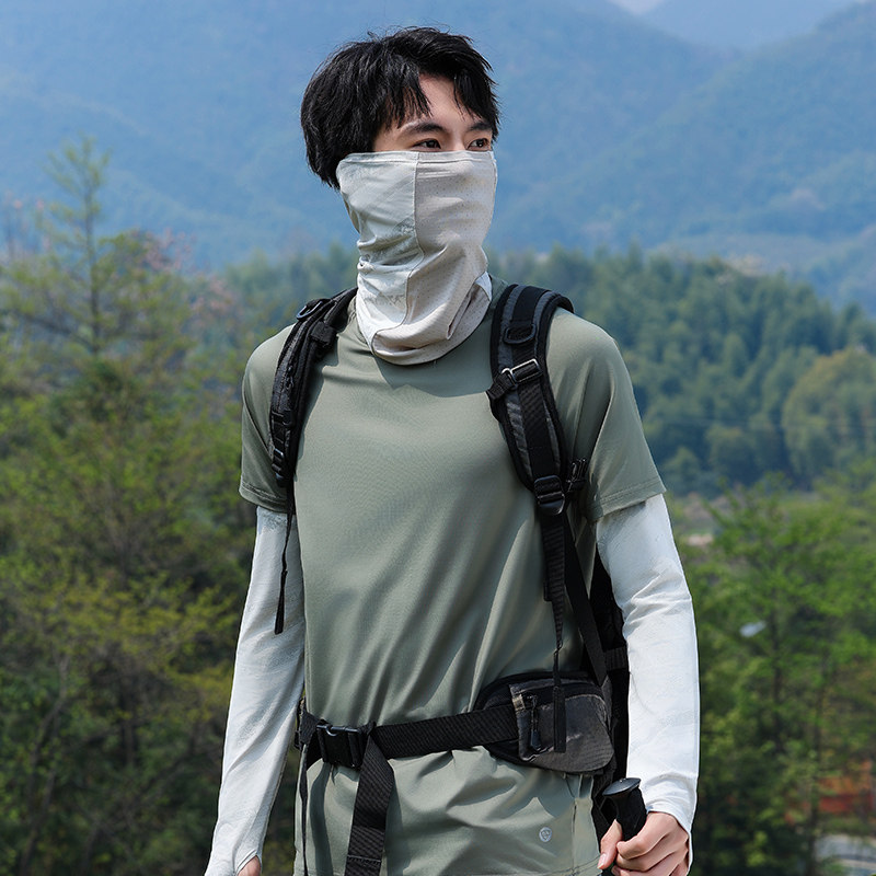 遮全脸防晒面罩户外徒步登山冰袖