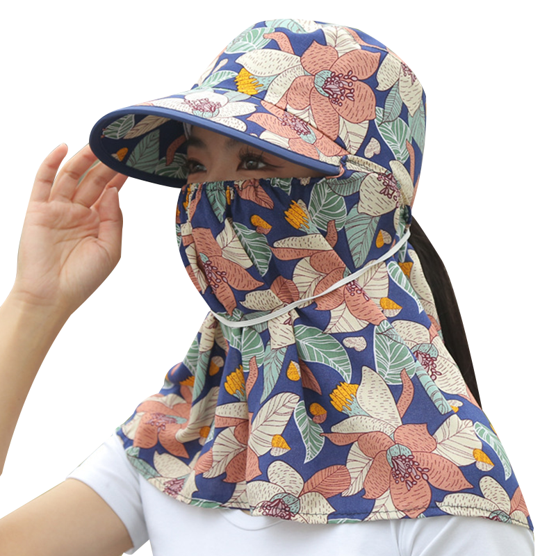女士防晒帽子遮全脸脖子大檐