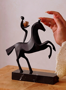 马到成功马上有钱创意摆件