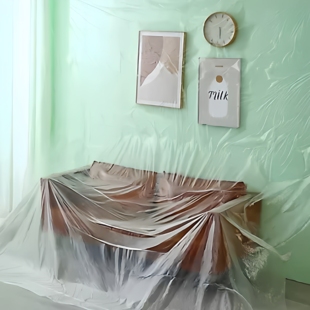 防尘膜装 修防灰尘家用遮盖保护家具防尘塑料膜沙发盖布宿舍防尘罩