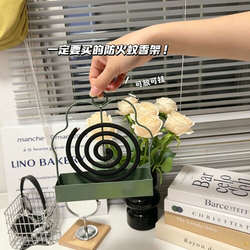 创意蚊香盘托金属接灰托盘