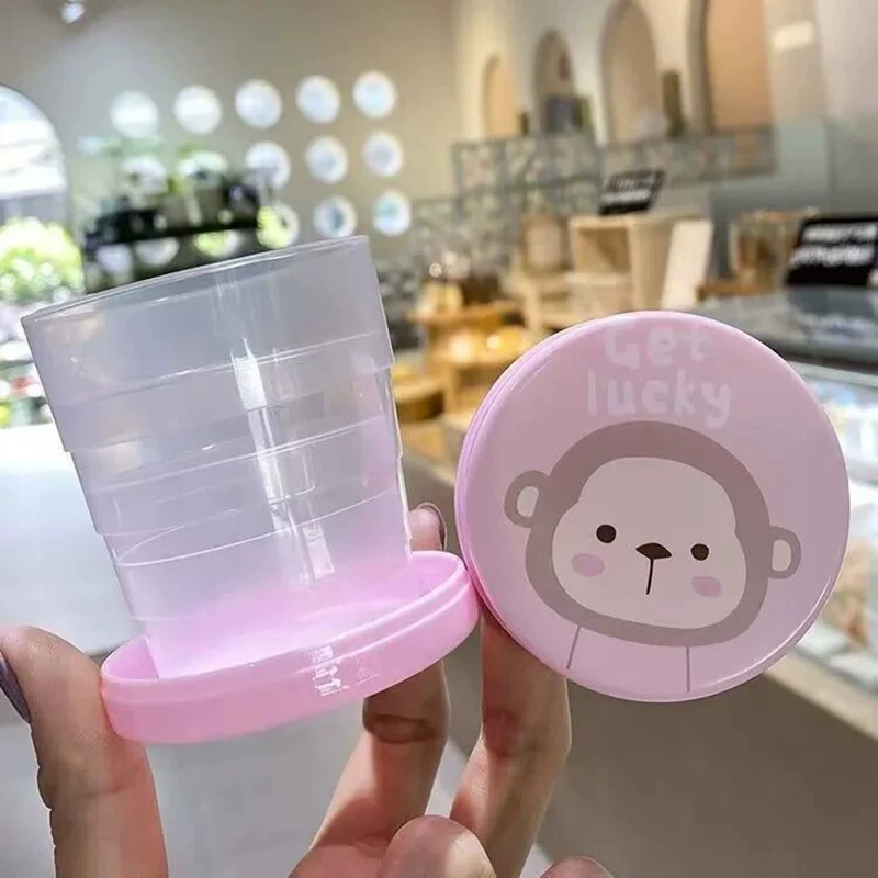 Handheld foldable cartoon mouthwash for traveling