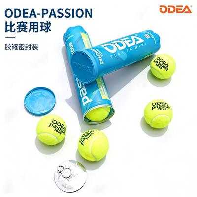 新款Odea欧帝尔网球passion tour比赛用高弹耐打4粒罐装高弹气压