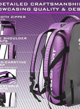 AMASPORT笼式板球拍双肩包Padel板球手提包新款潮流大容量板球包